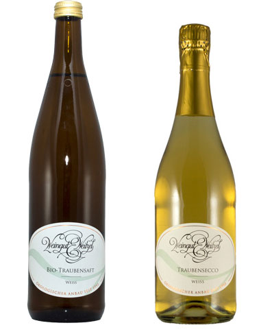 Alkoholfrei: Traubensaft und Traubensecco Alkoholfrei: Traubensaft und Traubensecco